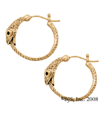 Gold Jormungandr Earring Single