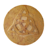 Soapstone Triquetra Altar Tile