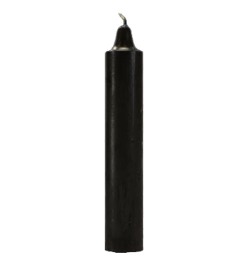 Black Pillar Candle