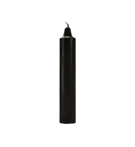 Black Pillar Candle