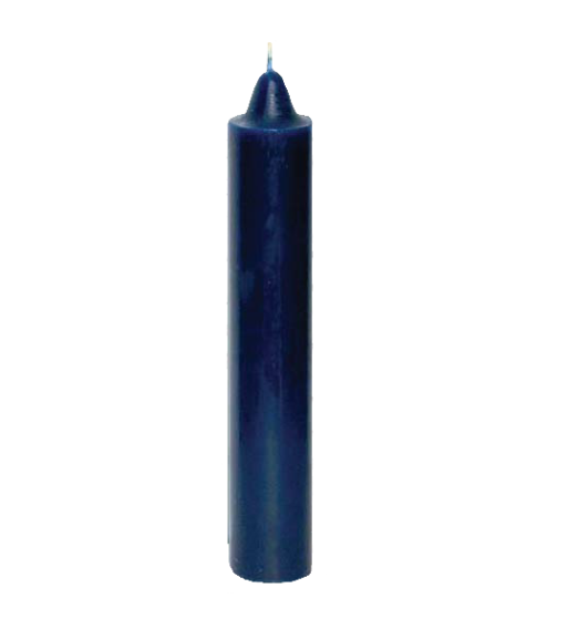 Blue Pillar Candle