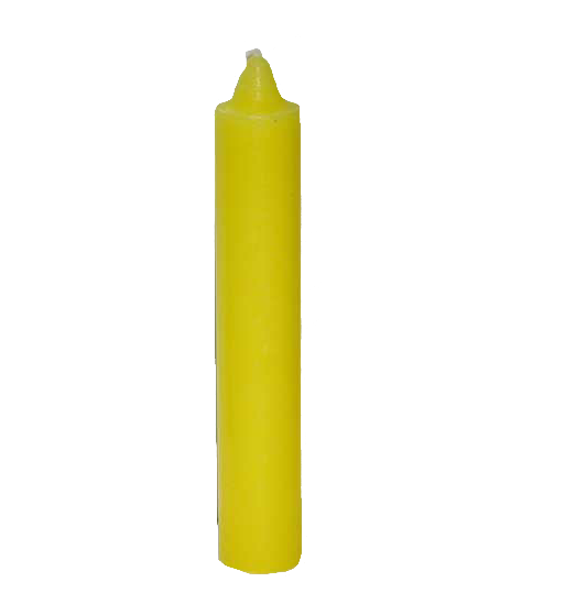 Yellow Pillar Candle