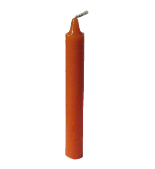 Orange Pillar Candle