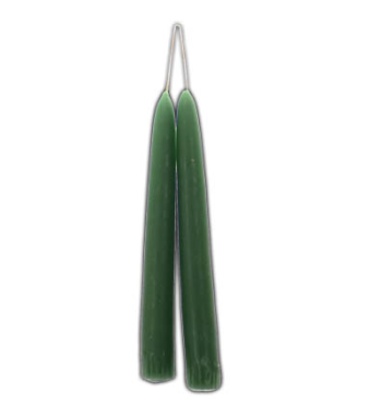 Green Taper Candles