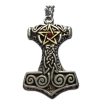 Pentagram Thor's Hammer Pendant