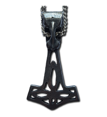 Wolf Thor's Hammer Pendant