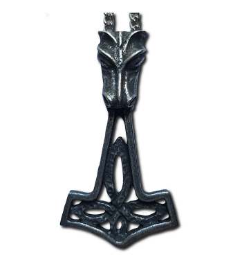 Wolf Thor's Hammer Pendant