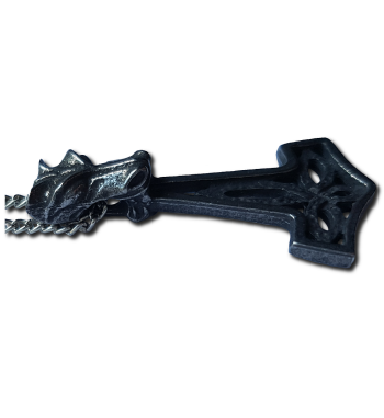 Wolf Thor's Hammer Pendant