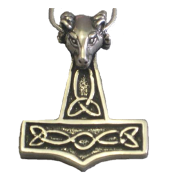 Silver Ram's Head Hammer