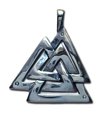 Silver Valknut Pendant