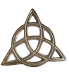 Silver Triquetra Altar Tile Front