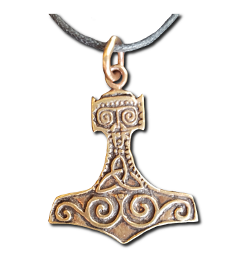 Bronze Triquetra Thor's Hammer