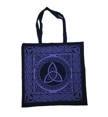 Purple Triquetra Tote Bag