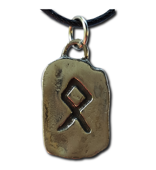 Rustic Othila Rune Pendant Rustic Othila Rune Pendant