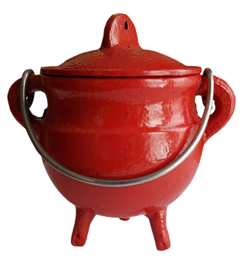 Classic Cauldron w/Lid, Red