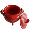 Classic Cauldron w/Lid, Red