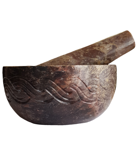 Carved Mortar & Pestle