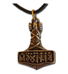 Yellow Gold Runic Mjolnir 