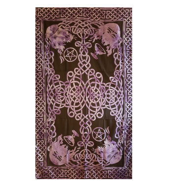 Purple Knotwork Tapestry