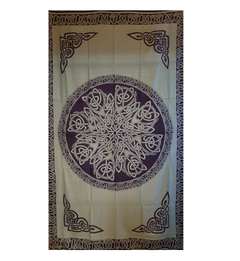 Green Celtic Knotwork Tapestry