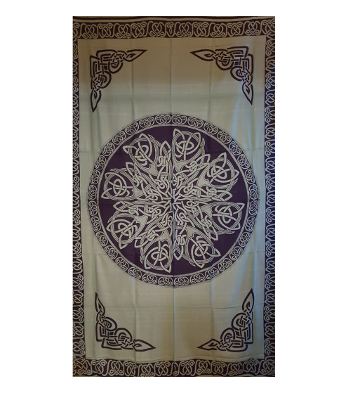 Green Celtic Knotwork Tapestry