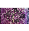 Purple Celtic Cross Tapestry