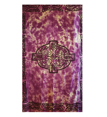 Purple Celtic Cross Tapestry