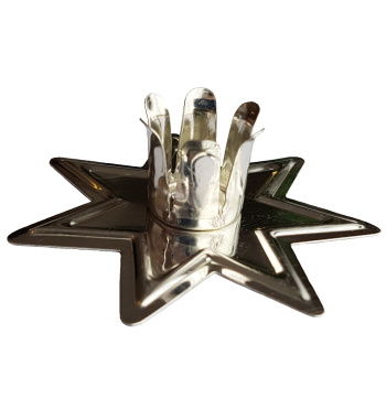 Fairy Star Chime Candle Holder Silver