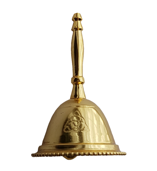 Triquetra Altar Bell, Gold