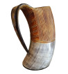 Large Drinking Horn Tankard shown from the side.