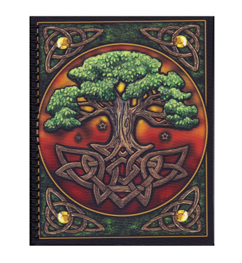 Colored Yggdrasil Journal front cover details.