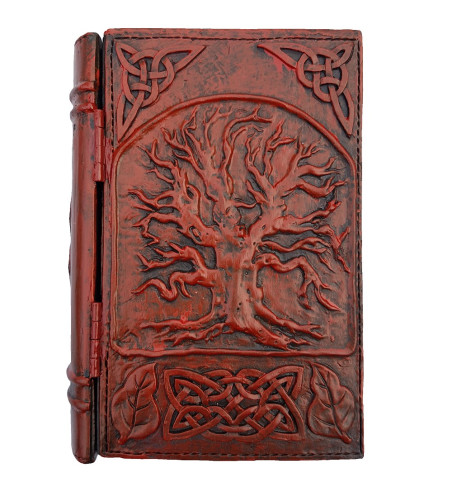 The resin Yggdrasil book box features a raised image of Yggdrasil on the cover.