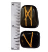 Rainbow Obsidian Runes feature golden colored Elder Futhark markings.  Each set comes with a black rune bag.