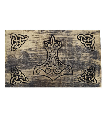 The Mjolnir box has a metal latch closure that can be locked.