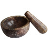 Carved Mortar & Pestle