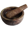 Carved Mortar & Pestle