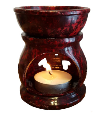 Red Oil Burner Oil Diffuser Front