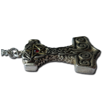 Pentagram Thor's Hammer Pendant