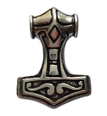 Silver Viking Warrior Hammer