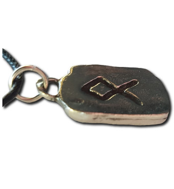 Rustic Othila Rune Pendant